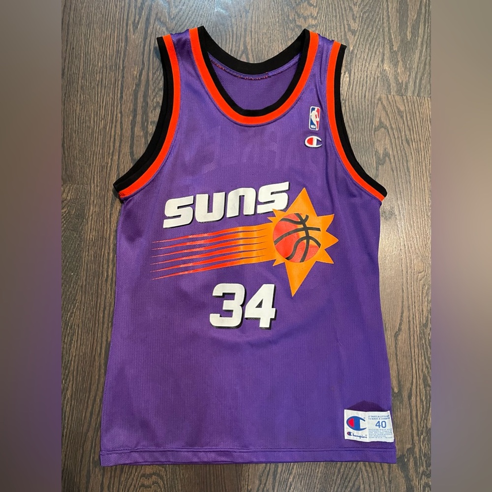 Charles Barkley Classic Vintage Phoenix Suns Purple Jersey Size 40